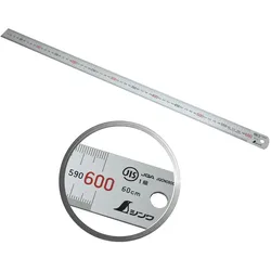 Shinwa 13021 Lineal aus Edelstahl 60 cm - mit 0,5mm Skala