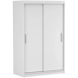 fabryka mebli idźczak Schwebetürenschrank Neomi 04 - Weiß/Weiß, 120cm, moderner Kleiderschrank - Weiß