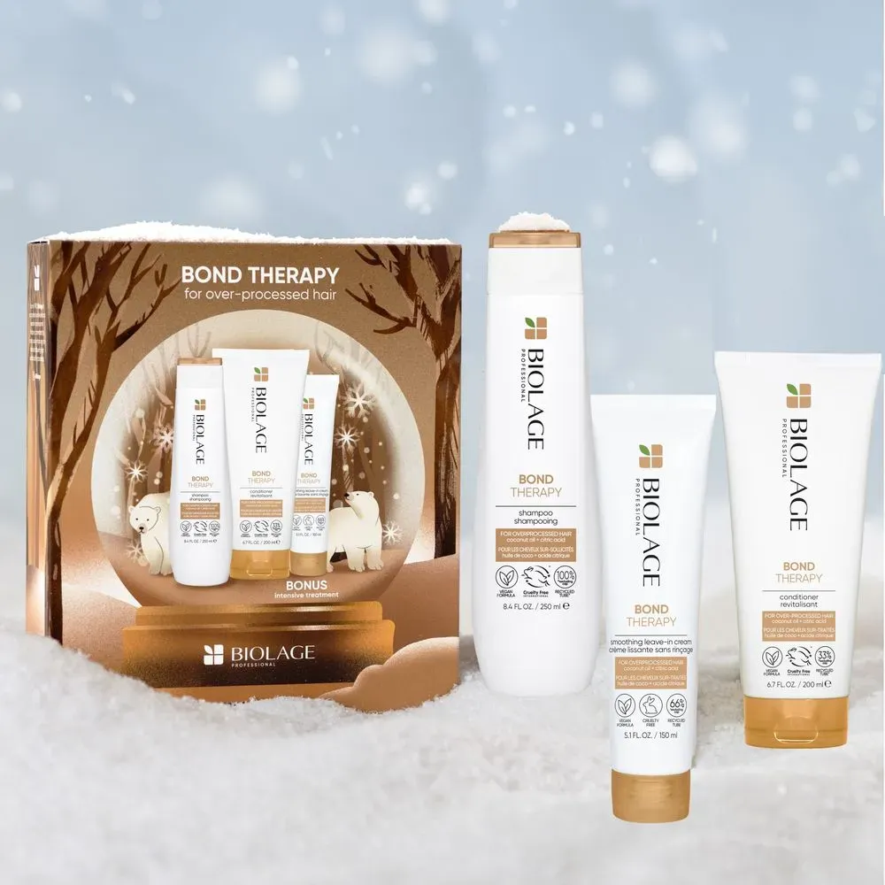 Biolage Bond Therapy XMAS Coffret - Shampoo 250 ml + Conditioner 200 ml + Leave-In Cream 150 ml