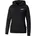 Metallic Fleece Hoodie Damen black L