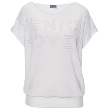 VENICE BEACH Rundhalsshirt Weiß/Flieder 32/34