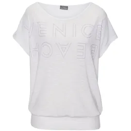 VENICE BEACH Rundhalsshirt Weiß/Flieder 32/34