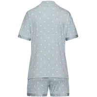VIVANCE DREAMS Damen Umstandspyjama hellblau-gemustert Gr.32/34