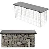 pro.tec Gabionenbank 100 x 45 x 30 cm