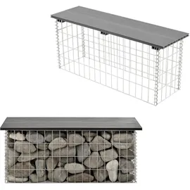 pro.tec Gabionenbank 100 x 45 x 30 cm