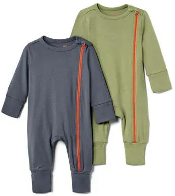 Tchibo - 2 Baby-Schlafanzüge - Dunkelblau - Baby - Gr.: 74/80 - blau - 74/80