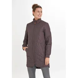 Outdoorjacke WEATHER REPORT "Nokka", Damen, Gr. 40, grün (khaki), 100% Polyester, kariert, casual, lang, Langarm, Jacken, mit atmungsaktiver Funktion