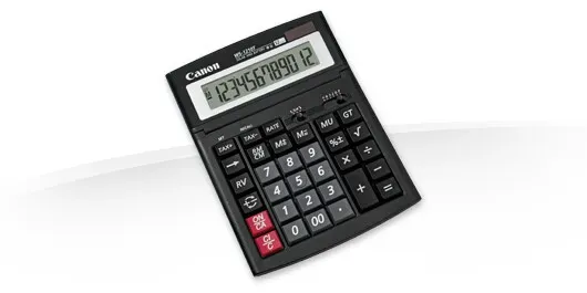 Canon WS-1210T Taschenrechner Desktop Display-Rechner Schwarz
