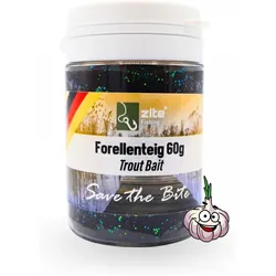 Forellenteig mit Knoblauch-Aroma 60g Trout Bait Paste in Neonfarbe Schwarz EINHEITSGRÖSSE