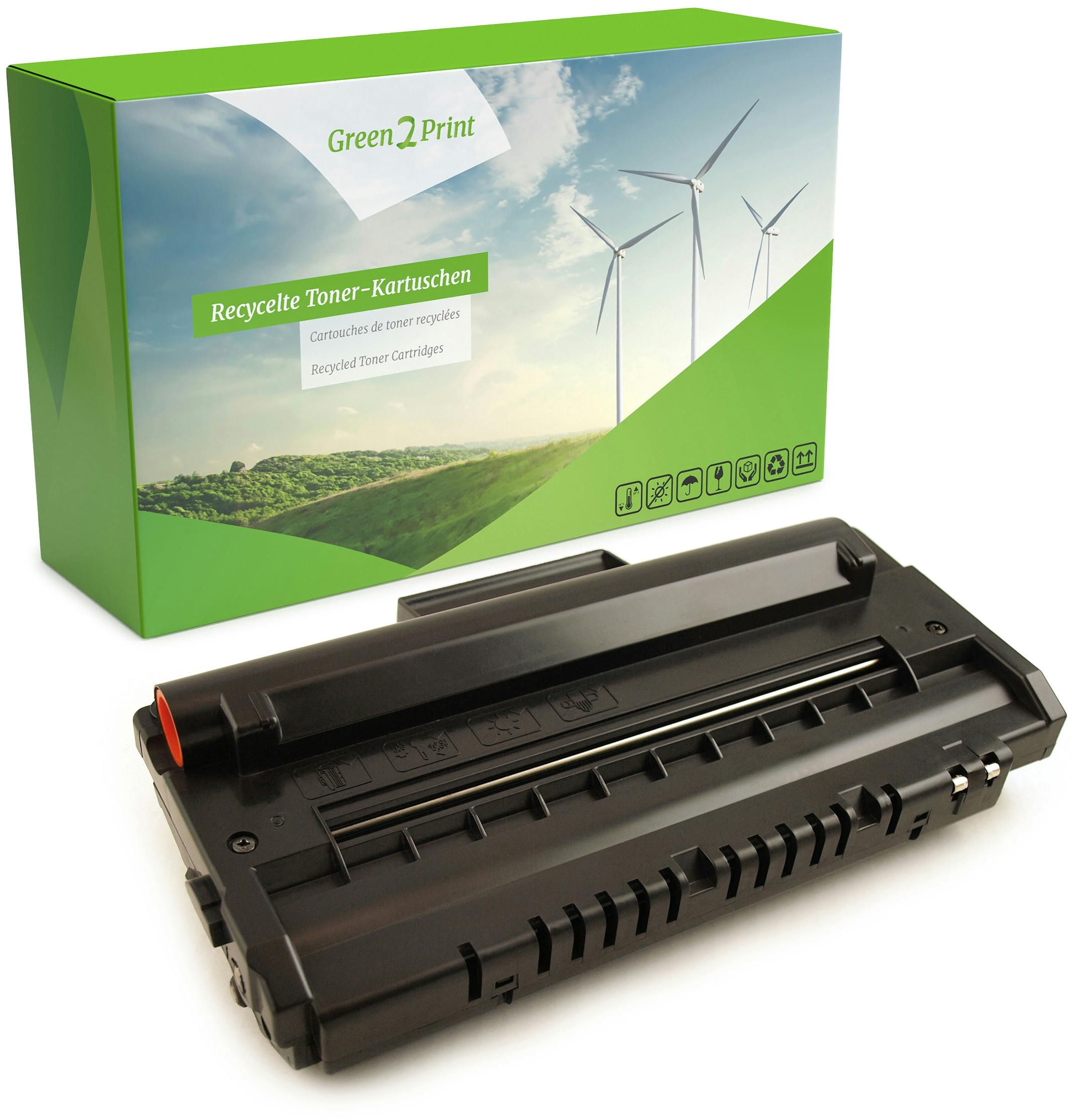Green2Print Toner schwarz 3000 Seiten ersetzt Xerox 109R00725, Dell 593-10044, K4671, Lexmark 18S0090, 56P1990, Samsung ML-1520D3, ML-1520D3/ESL,