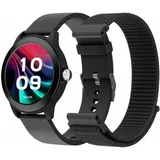 SPC Vivo 2 BT 42 mm Kunststoffgehäuse schwarz Metallarmband schwarz One Size