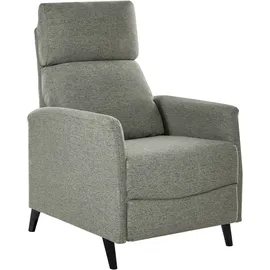 Beliani Fernsehsessel SELVIK Stoff 69 x 103 x 69 cm Hellgrün mit Fußstütze