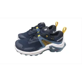 Salomon Salomon Kinder Wanderschuh X Raise GTX J Nisk Lemo Sneaker, Night Sky China Blue Lemon, 32 EU - Blau -