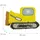 Relaxdays Piñata Baustelle HBT 33x45x10 cm bunt