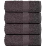 vidaXL Seiftücher 30 x 30 cm anthrazit 4 St.