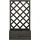 furnicato Garten-Spalier mit Pflanzgefäß 50 x 25 cm Grau