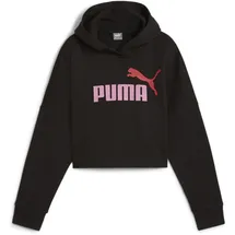 Puma Essentials Logo Cropped Hoodie Mädchen 01 black 164