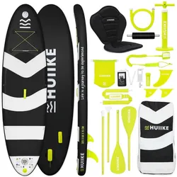 Stand Up Paddling Board Premium Zubehör, HUIIKE, Schwarz, große Stabilität grün 305 MM