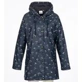 Regenjacke ANKERGLUT "Friesennerz ankerglutsea Regenmantel, Longjacket", Damen, Gr. 36 (S), blau (navy), Web, Obermaterial: 100% Polyurethan. Futter: 100% Polyester, figurumspielend hüftbedeckend, gerader Abschluss mit Druckknopf, Jacken Regenjacke, auch in Großen Größen erhältlich