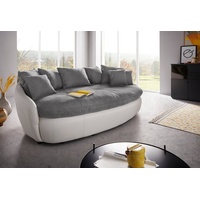 INOSIGN Big-Sofa INOSIGN Aruba Sofas Gr. B/H/T: 238 cm x 79 cm x 140 cm, Microfaser-Feinstruktur, weiß (anthracite, weiß) XXL Sofas