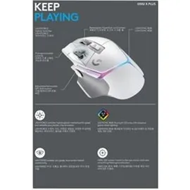 Logitech G502 X Plus Gaming Maus Weiß 910-006171