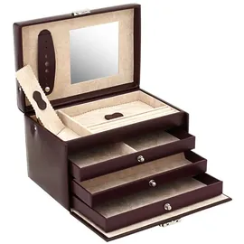 FRIEDRICH23 Schmuckkasten aus Leder Classico rot