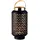 Marrakesch Orient & Mediterran Interior Orientalische Gartenlaterne Braga modern aus Metall in Schwarz 30 cm