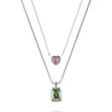 Guido Maria Kretschmer Kette COLORFUL grün/silber