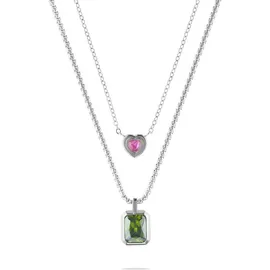 Guido Maria Kretschmer Kette COLORFUL grün/silber
