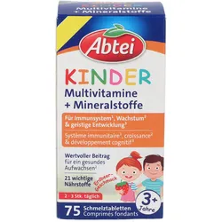 Abtei Kinder Multivitamine+Mineralstoffe Schmelztabletten