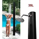 Swanew Solardusche Maximaler Druck 3,5 bar Einstellbare Temperatur Pooldusche für den Garten Für Pools, Terrassen und Gärten 35L Mit Schutzhülle
