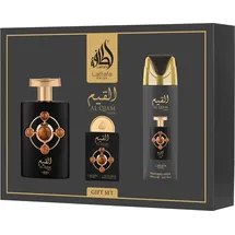 Lattafa Pride Al Qiam Gold Eau de Parfum 100 ml + Eau de Parfum 20 ml + Deodorant 200 ml Geschenkset