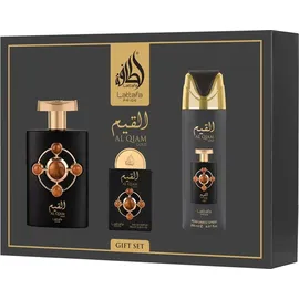 Lattafa Pride Al Qiam Gold Eau de Parfum 100 ml + Eau de Parfum 20 ml + Deodorant 200 ml Geschenkset