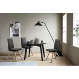 Stressless® Polsterstuhl Laurel, Low Back, Größe M, mit schräggestellten Beinen in Eiche natur grau