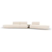 Micadoni Sofa Miley, modular 5-Sitzer ohne Armlehnen beige