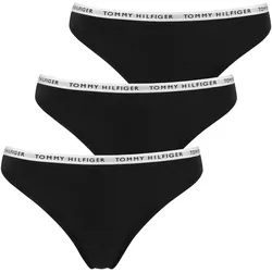 Slip, Damen, Gr. L, schwarz, Obermaterial: 95% Baumwolle, 5% Elasthan, TOMMY HILFIGER UNDERWEAR, Unterhosen, mit schmalem Logobündchen