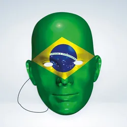 Brasilien Pappmaske