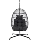 Home Deluxe Hängesessel Loma Schwarz