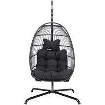 Home Deluxe Hängesessel Loma Schwarz