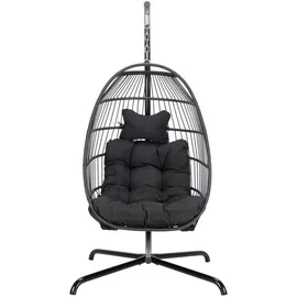 Home Deluxe Hängesessel Loma Schwarz