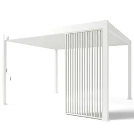 pergoline Seitenwandpaneel 1 Stück 1,24 x 2,34 x 0,07 m Weiß