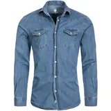 Rock Creek Jeanshemd Blau S