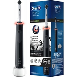 Oral-B Elektrische Zahnbürste Pro 3 3000 PureClean – Elektrische Zahnbürste – schwarz/weiß schwarz|weiß
