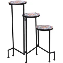 AMBIANCE Blumenständer Mozaika, 3 Ablagen, 68 cm,