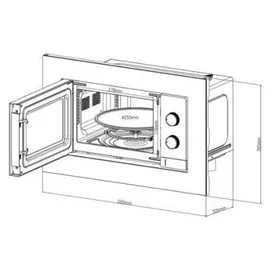 CONTINENTAL EDISON CEMO20EBM2 Schwarz