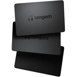 Tangem Wallet 2.0 - Secure Crypto Wallet 3 Card Set (Black)