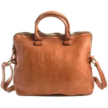 Harold's Submarine Handtasche Leder 38 cm Laptopfach braun