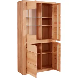 OTTO home Vitrine Burani 90 x 35 x 170 cm Beige