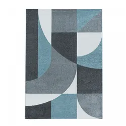 Modern Designer Kurzflor-Teppich - Geometrische Muster, Pflegeleicht, Ideal fürs Wohnzimmer