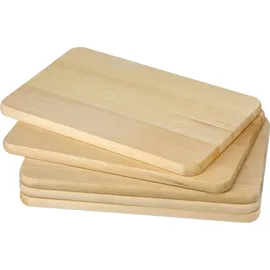 Böttcher-AG Frühstücksbrettchen Holz 5-tlg. 21,5 x 13,5 x 1 cm
